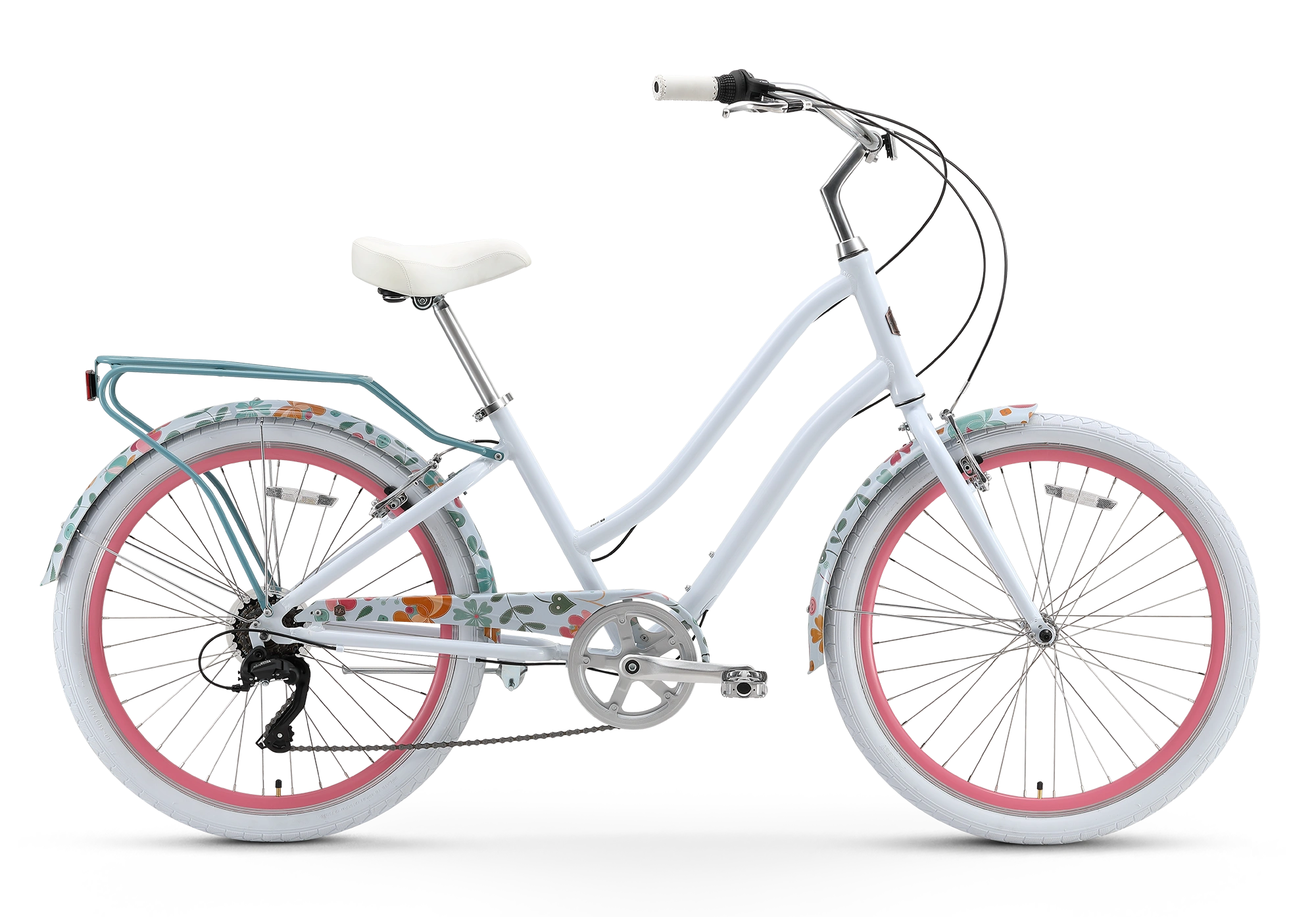 ¡Frida A/O, la bicicleta híbrida de 7 velocidades que te robará el corazón! Edición limitada, lista para la aventura urbana.