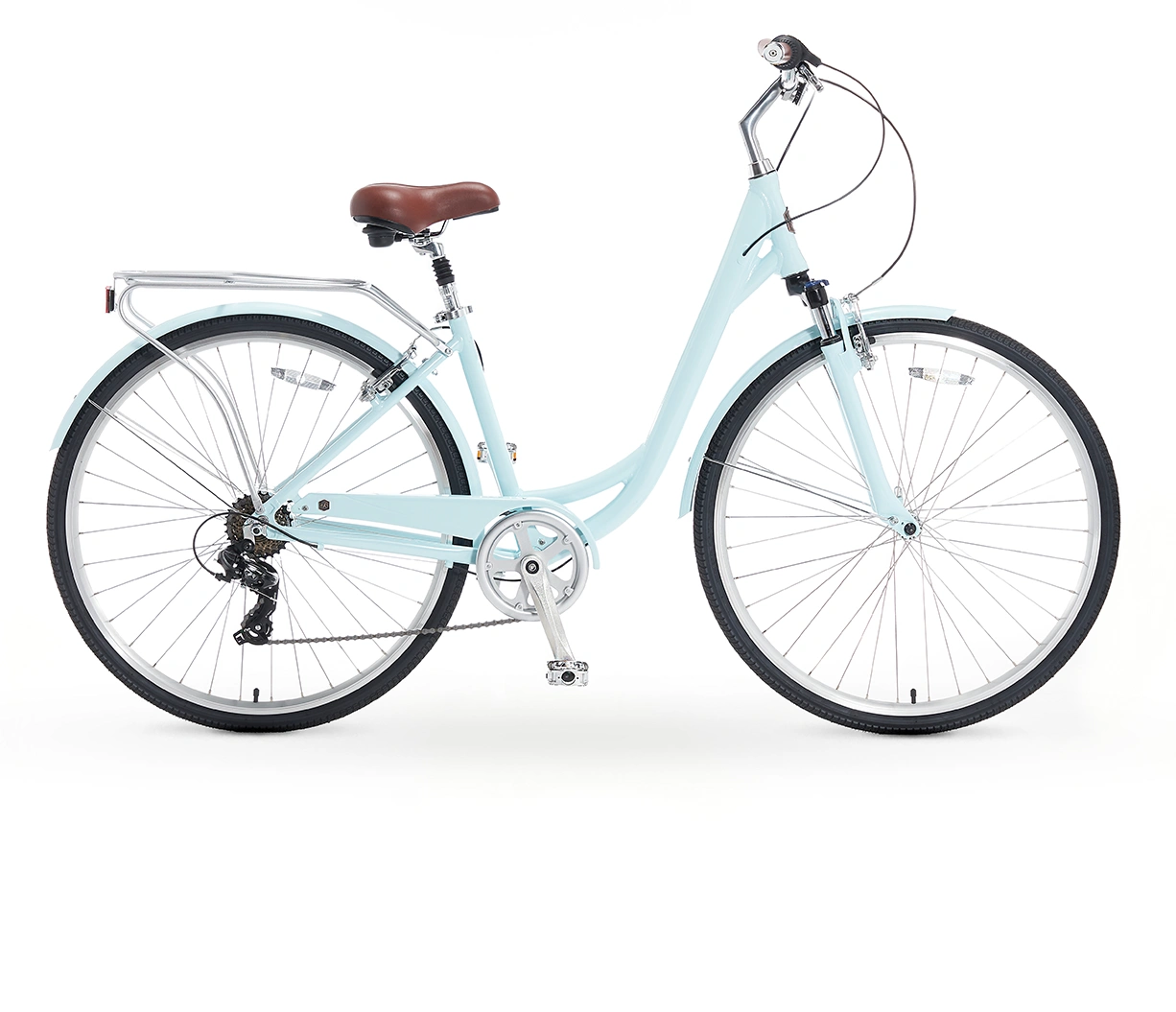 Bicicleta híbrida Jackie de A/O para mujeres 7 velocidades confort y estilo urbano pedalea con alegría disfruta del paseo