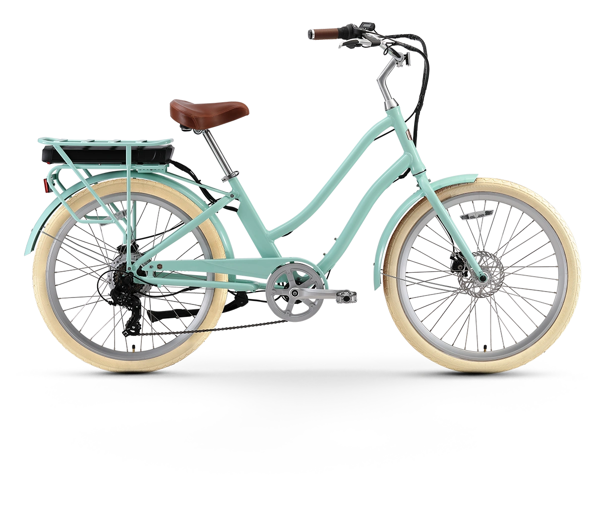 Frida Eléctrica 7 Velocidades A/O Bicicleta Híbrida Paseo: ¡Aventuras sin límites, pedaleo suave y estilo único!